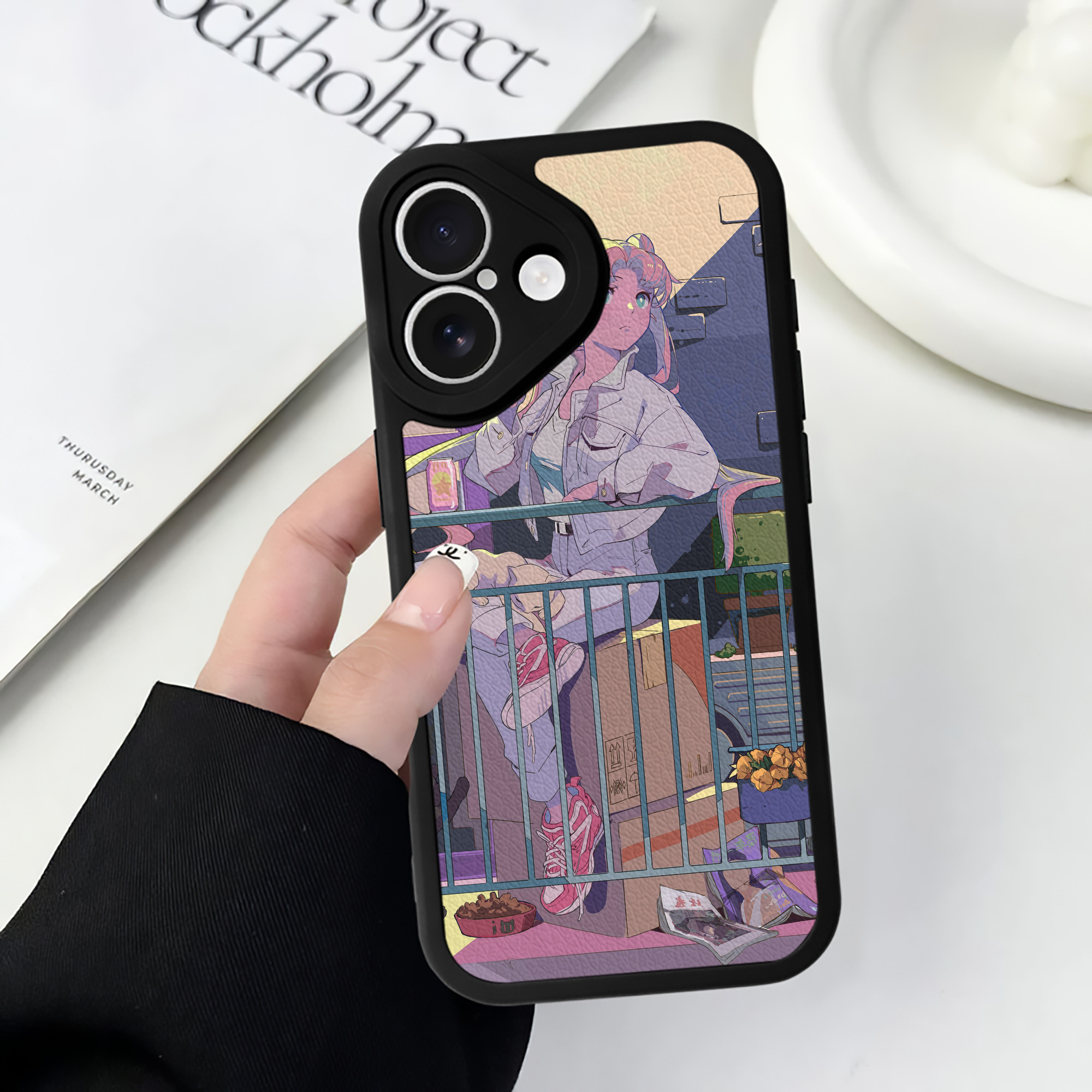 （画像用） 美少女戦士セーラームーン Sailor Moon 【iPhone 16シリーズ対応】シリコンスマホケース（レザー調） 材質：シリコン